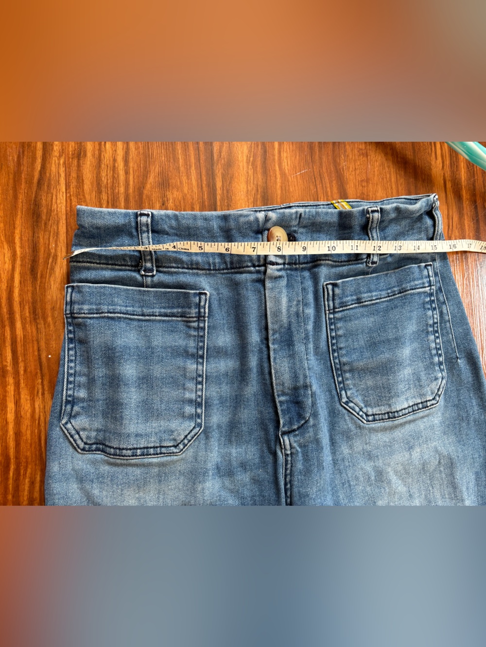 Maeve The Colette Crop High-Rise Wide-Leg Jean Anthropologie Denim 31 - Picture 5 of 8
